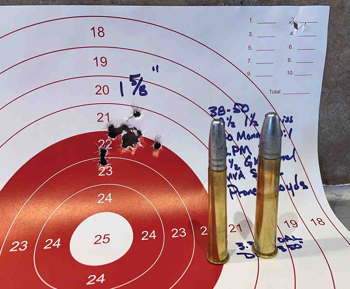 Rick Moritz’s two favorite BPCR cartridges; the .38-50 Remington Hepburn and Sharps .45-90.